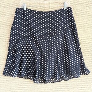 Boden Daisy Mini Skater A-Line Skirt Size 10‎ Navy White Floral Feminine Flare